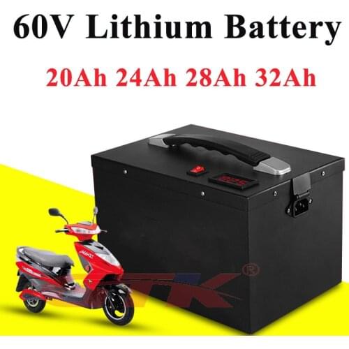 60v 20Ah/24Ah/28Ah/32Ah lithium battery pack with BMS for electric vehicle lithium battery electric beach car +3A Charger