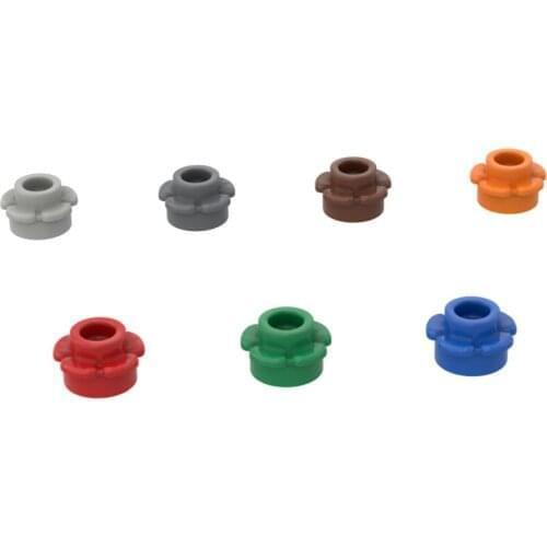 10PCS Building Blocks 24866 1x1 Five Petal High-Tech Bricks Assembles Particles DIY Education Parts Toys For Children Gift