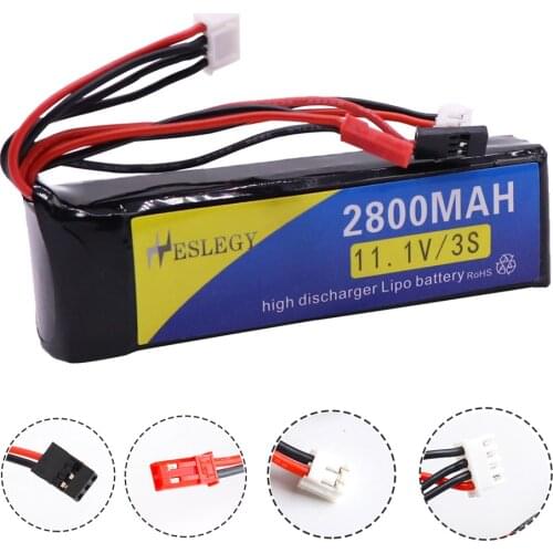 11.1V 2800mAh 3S Li-Poly Battery for Walkera DEVO 7 DEVO 10 DEVO12E F12E WFLY9 RadioLink AT9 AT10 Transmitter toys parts 11.1 V
