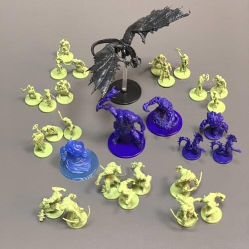Lot Ettin Warriors Monster Temple of Elemental Evil Tyranny of Dragons Board Game Miniatures Role Palying Figure RPG Toy