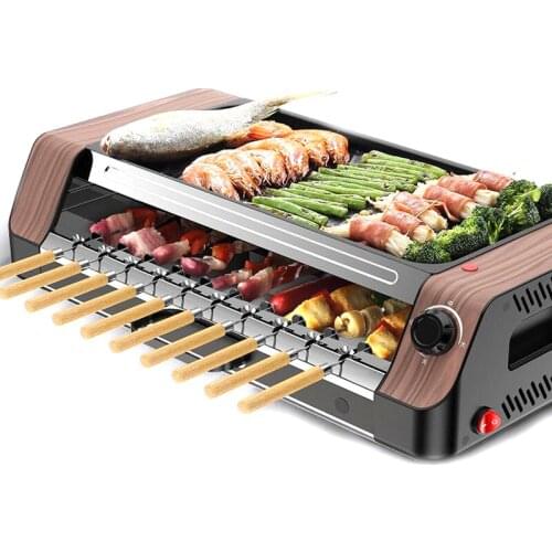 Multi-functional Electric Grill Grill Korean Electric Grill Automatic Rotate Barbecue Machine Non-stick Electric Grill Rotator