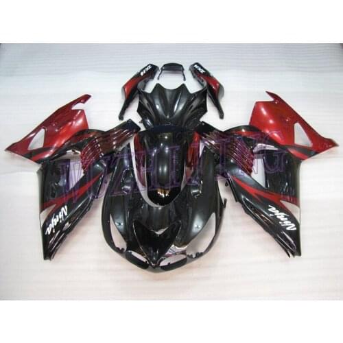 Fairings for Kawasaki Zx14r 2006 Abs Fairing ZZ-R1400 2009 Pearl Red Black Black Bodywork ZZR 1400 2006 - 2011