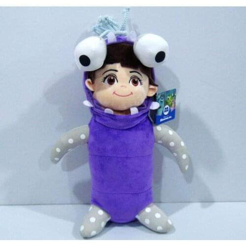Original Disney Movie Monsters University Cartoon Characters Boo Plush Toy Cute Stuffed Dolls 35cm Kawaii Kids Gift