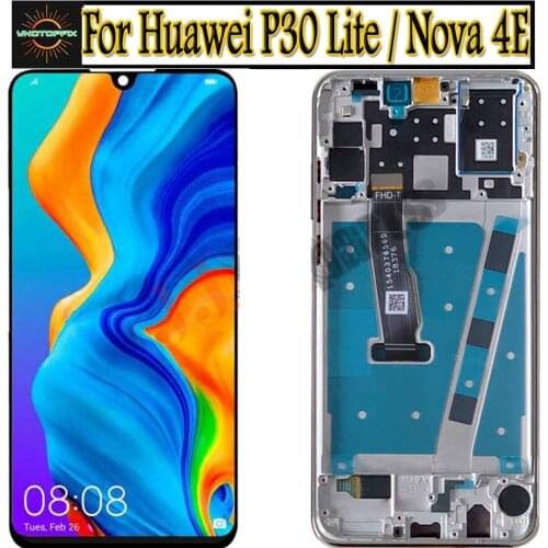 Original For Huawei P30 Lite Lcd Display Screen Nova 4e MAR-LX1 LX2 AL01 lcd with frame 6.15" For HUAWEI P30 Lite display