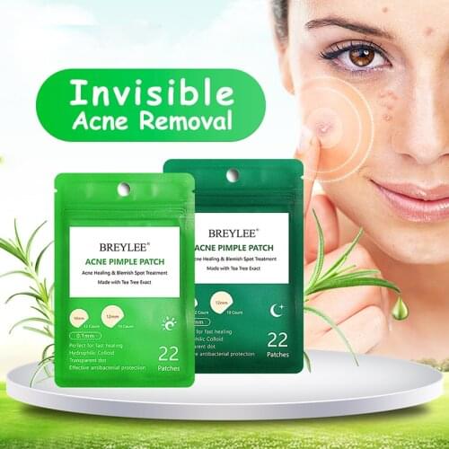 Acne Patch 22 Pcs Acne Treatment Tea Tree Acne Dots Acne Absorbing Cover Pimple Healing Sticker Blemish Spot Treatment