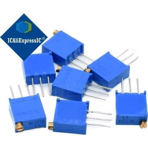 3296W potentiometer 13values*2PCS 100R 200R 500R 1K 2K 5K 10K 20K 50K 100K 200K 500K 1M Variable resistors set In Stock