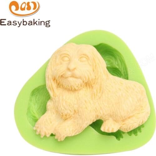 Lie Down Cute Dog Shape Silicone Sugarcraft Mold Chocolate Candy Mould Fondant Cake Decorating Tools DIY Kitchen Bakeware
