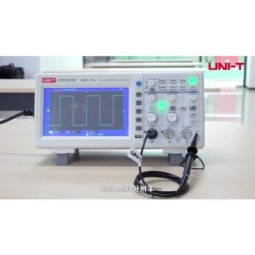 UNI-T Digital Desktop Storage Oscilloscope UTD2102CEX 100MHz Bandwidth 1GS/s Sample Rate USB Communication