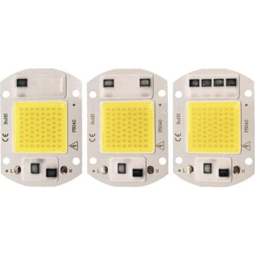 Vogliovoi LED Bead COB Chip 110V 220V 20W 30W 50W 3000K 6000K With Smart IC For Track Highbay Floodlight Lawn DIY