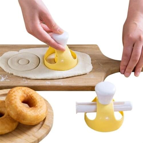 Donut Mould Plastic Doughnut Cake Maker Mold Cookies Cutter Pastry Pudding Cake Decor Diy Mould Kitchen Accessories Pastry Tool