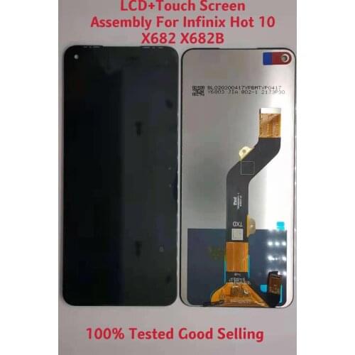 10 PCS/Lot Sale LCD Display For Infinix Hot 10 X682 X682B LCD With Touch Screen Assembly For Tecno Pova LD7/CE7/KE7 LCD Parts