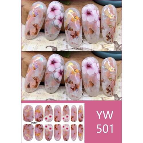 1 Sheet Glitter Series Powder Sequins Fashion Nail Art Stickers Collection Manicure DIY Nail Polish Strips Wraps for Party Decor