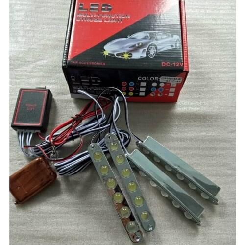 12v Car styling Led RF Remote day light Wireless control strobe flash light Police Fireman Emergency warning beacon Caution lamp