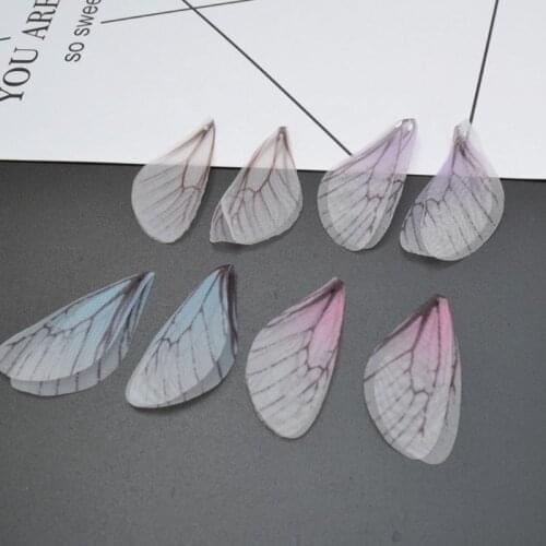 40Pcs Mixed Fashion Butterfly Wing Dragonfly Cicada Wing Jewelry Making Charms Earring Pendants Findings DIY Art Crafts