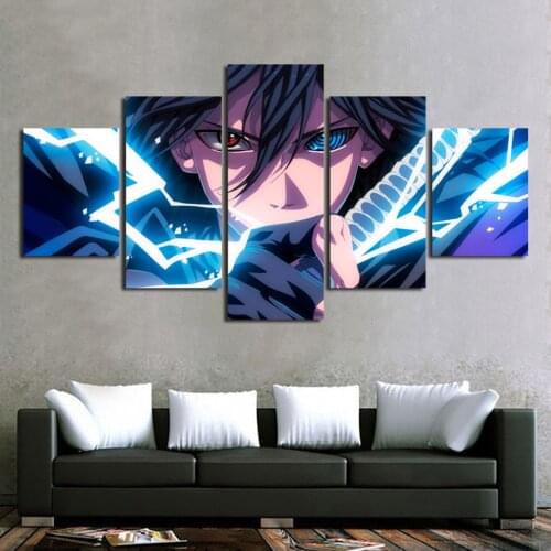5 Pcs Japan Anime Accessories Posters Wall Art Canvas HD Print Home Decor Living Room Home Decoration Paintings Modular Pictures