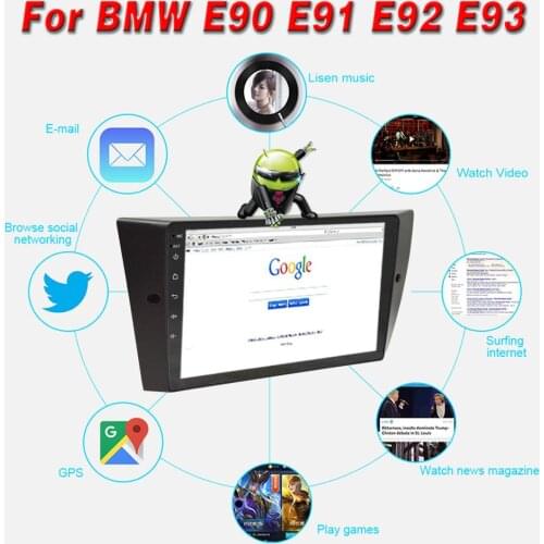 For BMW E90 E91 E92 E93 2005-2012 9 Inch Car Radio Stereo Android 9.1 Auto Video MP5 Player GPS