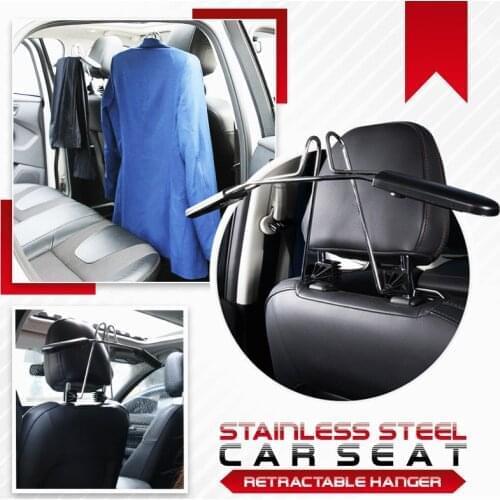 Car Seat Coat Hanger Clothes Holder Organizer Mounts Holder Foldable and Retractable Coat Hanger TD326