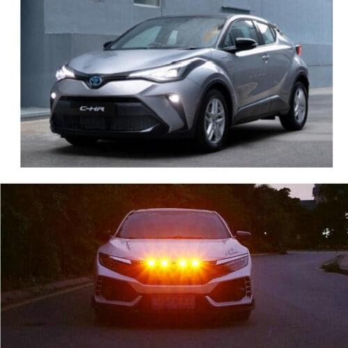 Car Accessories Grille Light Lamp For Toyota chr gt86 mirai mr2 Yaris 4 RUNNER AYGO