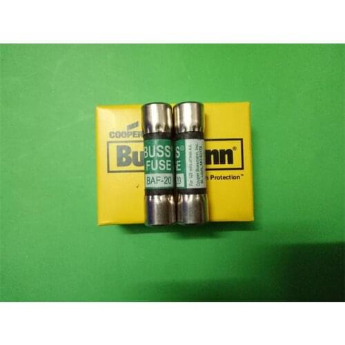 Free shipping 10pcs BAF-20 fuse 10X38 20A BUSSMANN 125V