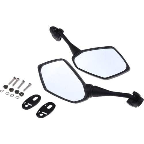 Pair Universal Motorcycle Motocross Racing Rear View Side Mirrors For Harley BMW