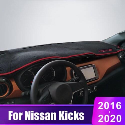 For Nissan Kicks P15 2016 2017 2018 2019 2020 Car Dashboard Cover Avoid Light Pad Instrument Platform Desk Mat Accessories