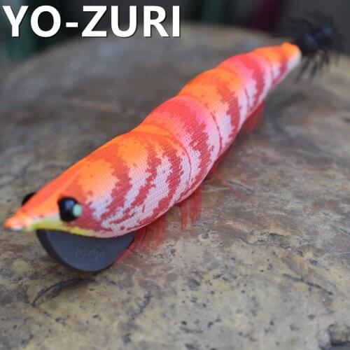 Yukio okamoto, 27 - ZURI wood imported from Japan shrimp bait 4.0 g 145 mm long squid hook bait wood road and sea bait bait