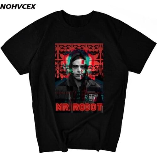 Mr Robot Fsociety Short Sleeve T-Shirt Brand Casual Funny Tee Cotton U.S. Television Series