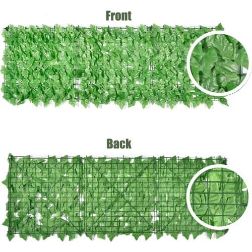 Artificial Faux Ivy Leaf Privacy Fence Garden Fence Green Plants Grass Wall Hotel Shop Christmas Tree Home Decor Plants Fence