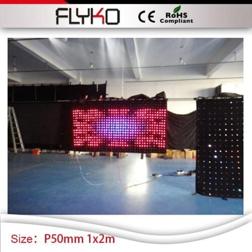 Concert backdrops stage cloth P50mm customized size best price video curtain 1m x 2m