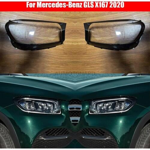 Headlamp Cover For Mercedes-Benz GLS X167 2020 Car Headlight Lens Replacement Auto Shell