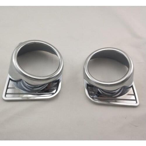 ABS Chrome Fog Lamp Cover Exterior Molding Trim Car Styling Cover Accessories For Toyota Hiace 200 4th Gen 2016