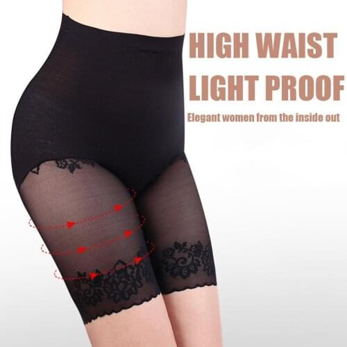 Summer New Lace Safety Pants Shorts Under Skirt Female Thin Large Size Safety Pants Ice Silk Cool High Elasticity for Women