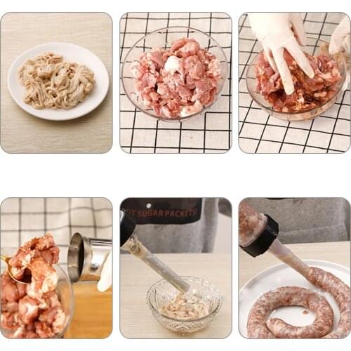 Hand Operated Sausage Machines Manual Sausage Meat Fillers Machine Homemade Sausage Stuffer Sausage Gadgets Sausage Syringe