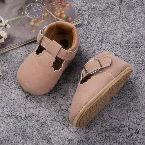 2021 Fashion Newborn Girls Boys Casual Shoes Soft Sole Solid Color Rubber Sole Shoes Toddler Infant Prewalker Anti-slip Shoes