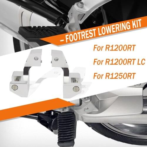 Motorcycle Passenger Foot Peg Relocation Foot Rests Regulator Accessories new For BMW R1200RT 2005-2013 R1200RT LC 2014- R1250RT