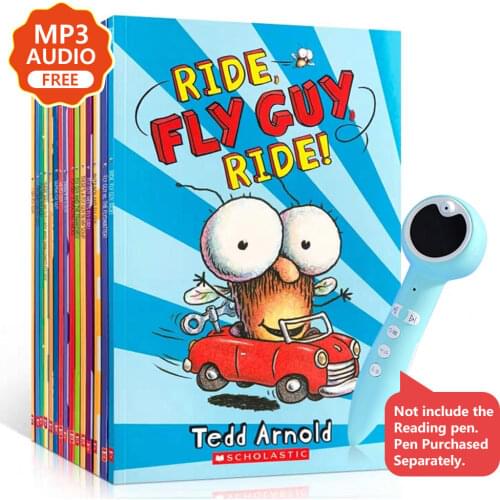 15 Books/set Fly Guy Set English Phonics Picture Books I Can Read Children Story Book Early Educaction Pocket Reading Book