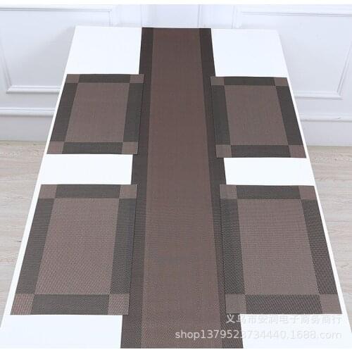 High quality table runner tea table PVC modern minimalist long tablecloth fashion European coffee table Nordic coffee table mat