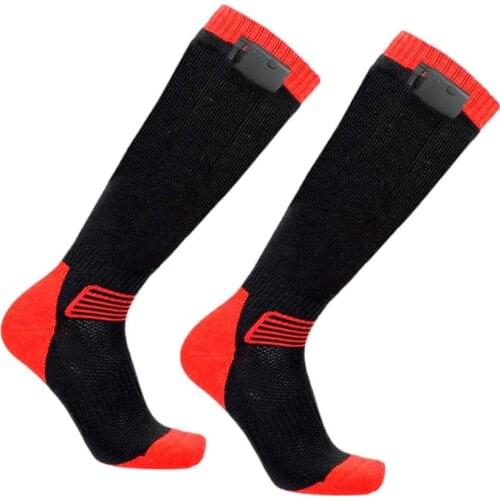 3400 MAh Large-capacity Electric Heating Socks Fashionable Comfortable Socks Outdoor Cycling And Skiing Thermal Cotton Socks
