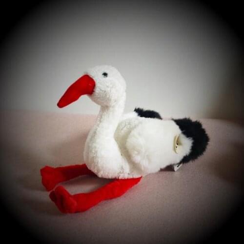 Original Black-winged Stilt Snipe Simulation Animal Stuff Animal Plush Toy Doll Children Birthday Gift