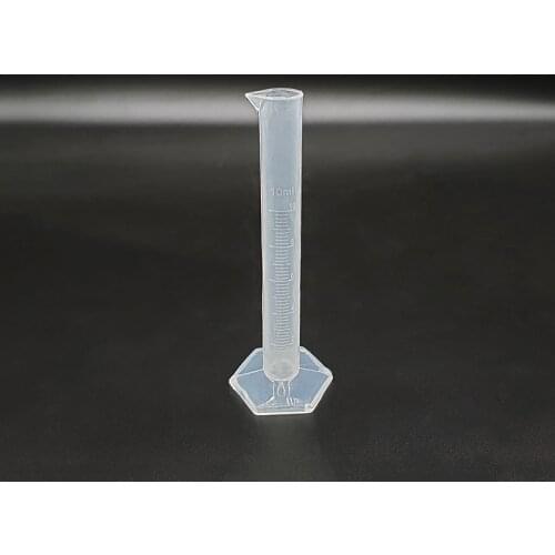 2pcs Plastic measuring cylinder,Capacity 10ml,Graduated Plastic Laboratory Cylinder