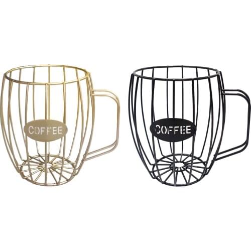Coffee Capsule Universal Storage Basket Coffee Cup Basket Vintage Coffee Pod Organizer Holder For Home Cafe Hotel