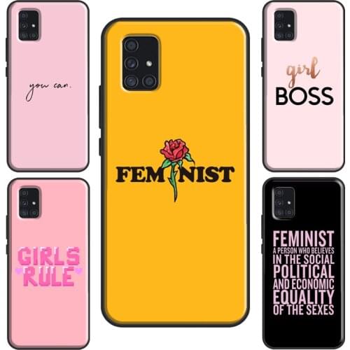 Girl Power Boss Women Feminist For Samsung A20e A21S A11 A31 M21 M31 Case For Galaxy A50 A70 A10 A40 A51 A71 Coque