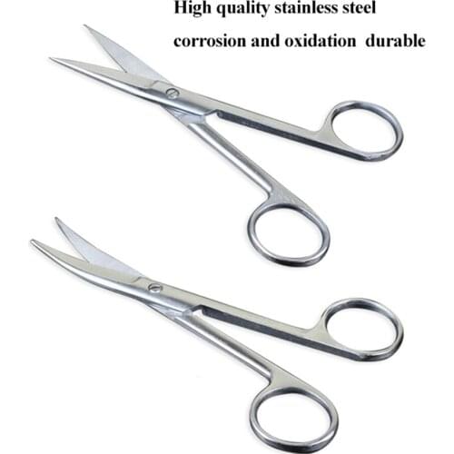 Animal Veterinary Vet Medical Stainless Steel Surgical Scissors Straight curved Tip Scissors Farming Tools