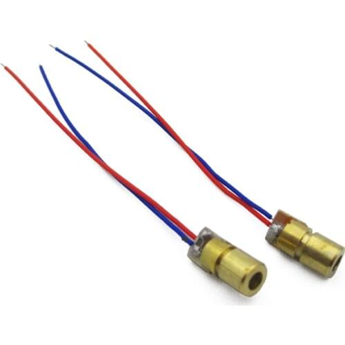 10Pcs 5V 650nm 5mW Laser Red Dot Module red laser sight red laser diode laser pointer Hot sale