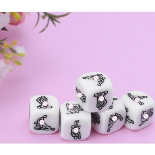 20mm Adult Sex Dice Erotic Poses Couple Funny Sexy Love Toy Night Bar Humor Game 77HC