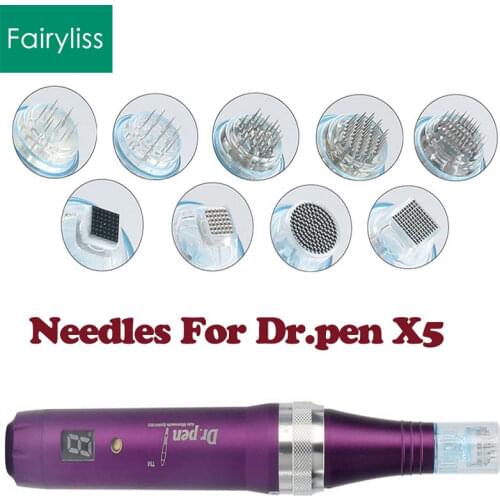 50pcs Auto Dr.Pen Screw Needles Cartridge Replacement For Ultima X5 Micro Needle 9/12/24/36/42/Nano Tattoo Tips Micro Needling
