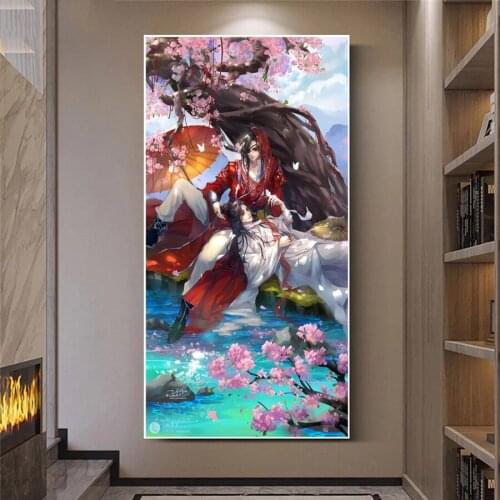 5d diy diamond painting tian guan ci fu full square/round diamond embroidery art diamond mosaic Anime character Home decor Gift