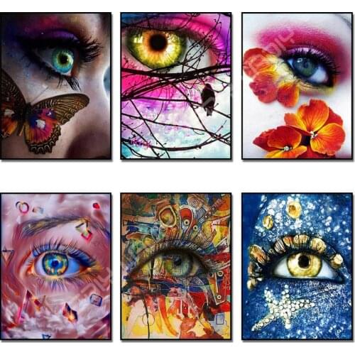 Diamond Painting Fantasy Eyes Full Square/Round Drill Diamond Mosaic Embroidery with Diamonds Crafts Picture of Rhinestones Art