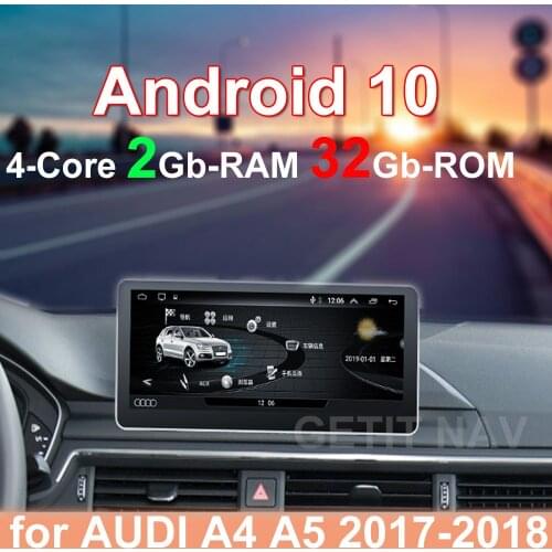 10.25‘’Car Radio Stereo Multimedia Player GPS Navigation Android 10 for Audi A4 A5 2017-2018