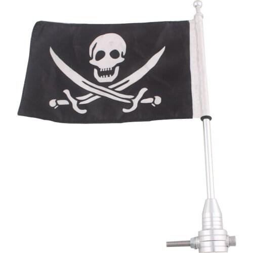 Motorcycle Rear Side Mount Luggage Rack Vertical Flag Pole Universal Fits For Harley Sportster 883 1200 XL